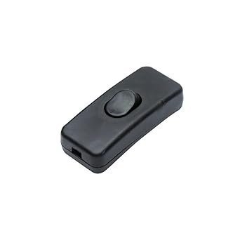 Electronic Spices Black Halfway Rocker Push Button Switch for Table Lamp, Bed Lamp, Inline Switch, Tik Tok (Pack of 2) - Image 3