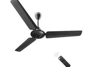 atomberg Efficio Alpha 1200mm BLDC Ceiling Fan with Remote Control | BEE 5 star Rated Energy Efficient Ceiling Fan | High Air Delivery with LED Indicators | 2 Year Warranty (Gloss Black)