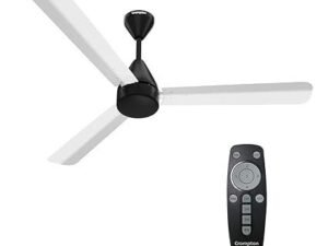 Crompton Energion Hyperjet 1200mm BLDC Ceiling Fan | Point Anywhere Remote Control | BEE 5 Star Rated Energy Efficient | Superior Air Delivery | Anti-Rust | 2 Year Manufacturer Warranty