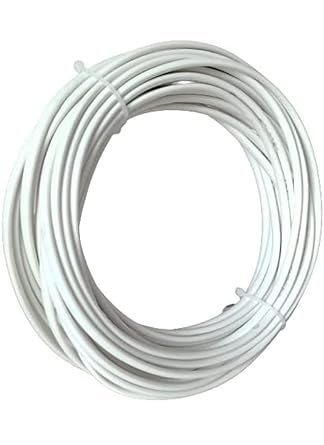 Glopro Store GloproStore PVC copper wire 2 core 1mm White electrical extension wire (25 feet, white) - Image 7