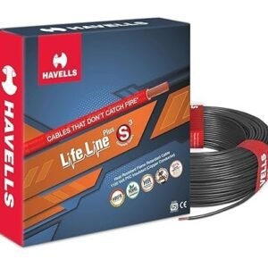 Havells Lifeline Cable WHFFDNKA11X0 1 sq mm Wire (Black)