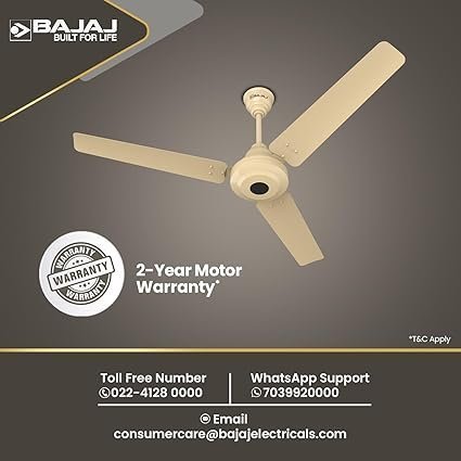 Bajaj Energos 12DC5R 1200MM Silent BLDC Ceiling Fan | 5-Stars Rated Ceiling Fans for Home | Remote Control | Upto 65% Energy Saving | - Image 5