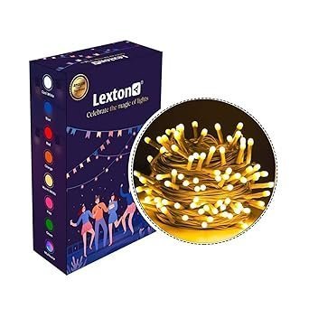 Lexton 40 LED Power Pixel Serial String/Fairy Light | Plug Sourced | Suitable for Home & Outdoor Decoration, Diwali, Christmas, Ramadan, Wedding, Party, Festival (Pack of 1, Warm White) X 23 - Image 3