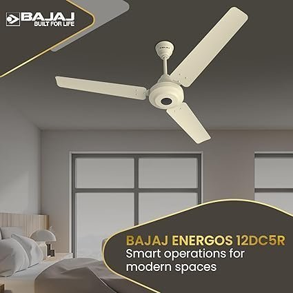 Bajaj Energos 12DC5R 1200MM Silent BLDC Ceiling Fan | 5-Stars Rated Ceiling Fans for Home | Remote Control | Upto 65% Energy Saving | - Image 3