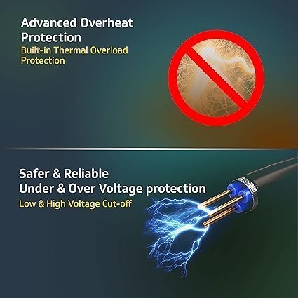 V-Guard VGSD 50 Smart Stabilizer for Refrigerator up to 300 Litre | Advance Overheat Protection | 2 A Capacity | Convenient LED Indicator | Cherry Red (Working Range:130-290 VAC) - Image 4