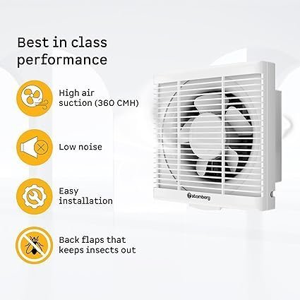 atomberg Efficio Exhaust 6 Inches | Suitable for Bathroom, Kitchen | BLDC Motor | Easy to Clean | 2 Year Warranty (White) - Image 6