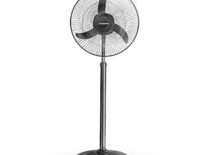 MOS LONGWAY Bolt Black Pedestal Fan, P1 400 mm, Ultra High Speed, 3 Blade, Decorative Star Rated (Black, Pack of 1)