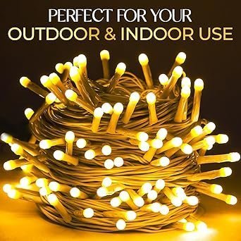 Lexton 40 LED Power Pixel Serial String/Fairy Light | Plug Sourced | Suitable for Home & Outdoor Decoration, Diwali, Christmas, Ramadan, Wedding, Party, Festival (Pack of 1, Warm White) X 23 - Image 6