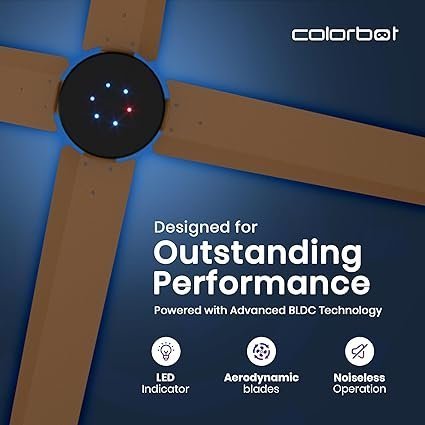 Stella Quad1200 mm BEE 5 Star Rated BLDC Ceiling Fans with Remote | 4 Blade | Designer Fans | High Speed | Power Saver | 100% Copper Winding | Noiseless | 2+2 Year Warranty - Image 4