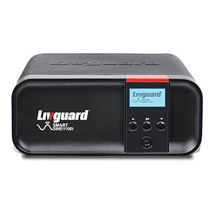 Livguard Smart SINE 1100i Inverter for Home, Office & Shops | 900VA/12V Pure Sinewave | Supports 1 Inverter Battery | Multi Function LCD Display with WiFi connectivity and Mob App Control