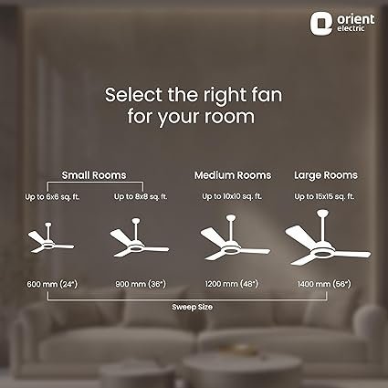 Orient Electric 1200 mm Pacific Air Déco| Decorative ceiling fan | Powerful airflow| BEE Star Rated | 2-year warranty - Image 6