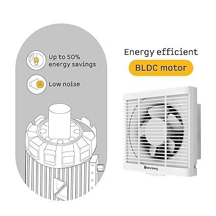 atomberg Efficio Exhaust 6 Inches | Suitable for Bathroom, Kitchen | BLDC Motor | Easy to Clean | 2 Year Warranty (White) - Image 5