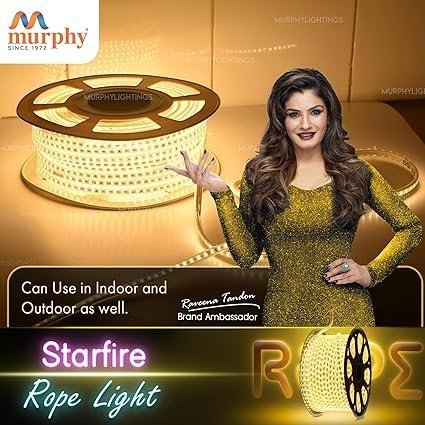 mos Murphy 2835-120 Led High Lumen Waterproof Indoor Outdoor Home Deorative,Diwali Lights,Rope Pipe Light,Cove Light (120 Led/Mtr) (Warm White)50 meters - Image 4