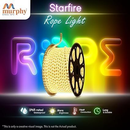 mos Murphy 2835-120 Led High Lumen Waterproof Indoor Outdoor Home Deorative,Diwali Lights,Rope Pipe Light,Cove Light (120 Led/Mtr) (Warm White)50 meters - Image 3
