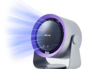CATY&KITTEN Portable Turbo Air Fan, wall mount fan, 4000mAh Rechargeable, Suitable for Bedroom, Living Room, Kitchen, Dining Room, Bathroom