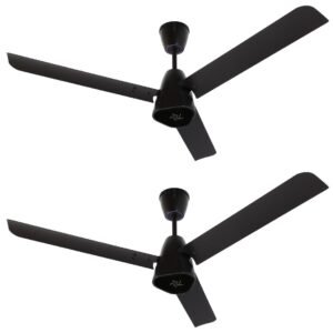 Ecolink AiroGeometry 1200mm BLDC Ceiling Fan with Remote Control|BEE 5 star Rated Energy Efficient Ceiling Fan|High Air Delivery with LED Indicators (Coffee Brown)