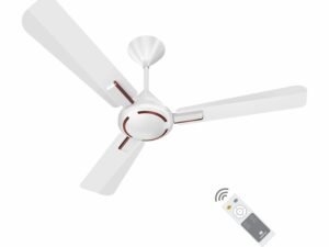 Havells 1200mm Ambrose BLDC Motor Ceiling Fan | Remote Controlled, High Air Delivery Fan | 5 Star Rated, Upto 60% Energy Saving, 2 Year Warranty | (Pack of 1, Pearl White Wood)