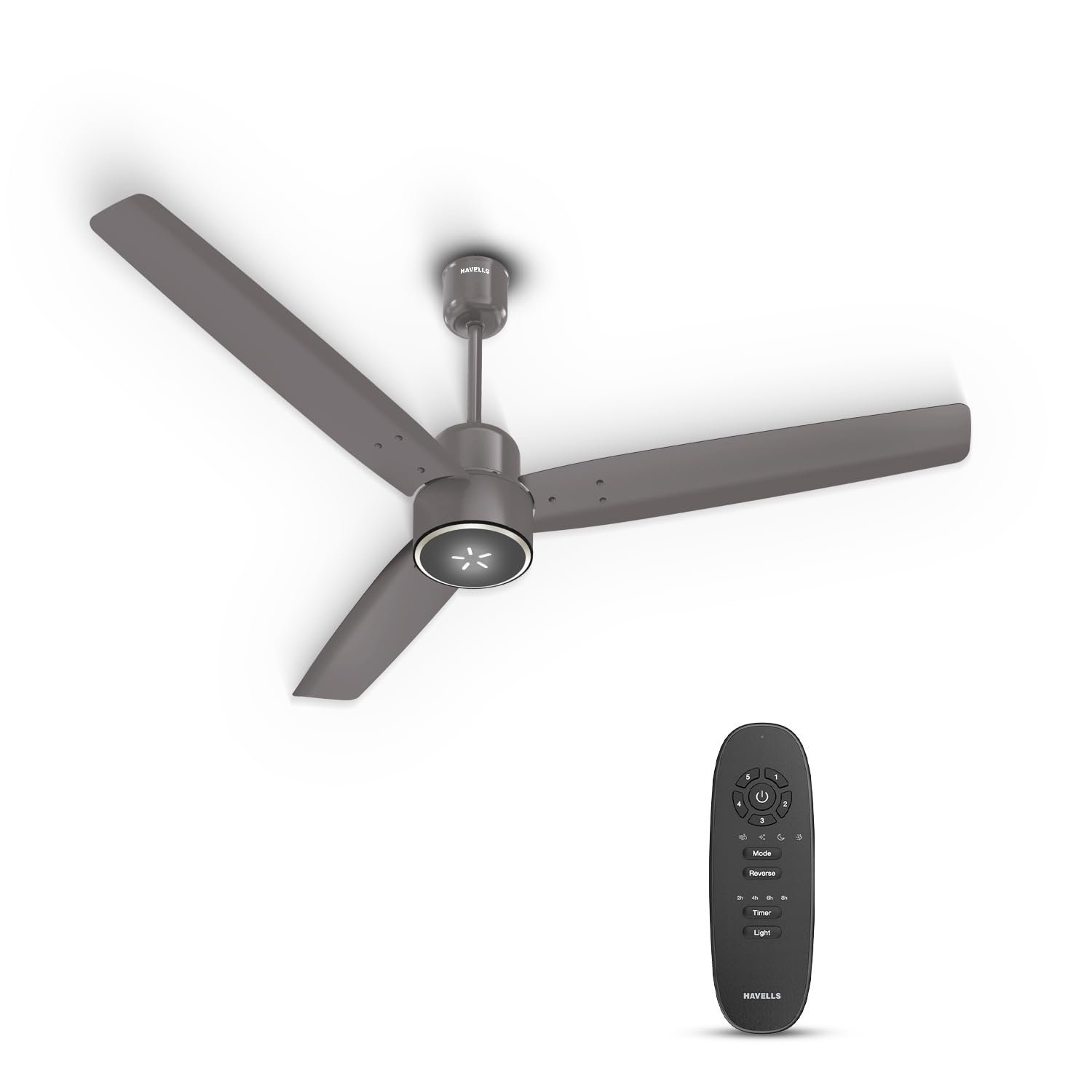 Havells FAB BLDC ULED Ceiling Fan 1200mm, 5 star, LED Speed Indicator, 380 RPM, Up to 65% Savings,Reverse Rotation,4 Speed Modes,Low Wattage 30W, Low Noise,Air Flow:225 CMM, 3...