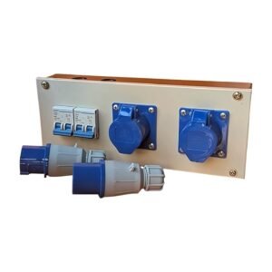 Industrial Plug & Socket Panel 16 A Single Phase - 2 Nos 16 A Two Pole MCB - 2 Nos.