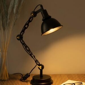 Lysna Modern Study Table Lamp, Modern Swing Arm Desk Light for Bedside Reading, Study, Home & Office Table, Desk Lamp with Adjustable Head and Body