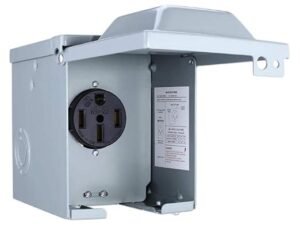 Lyla Rv Power Outlet Panel Box Electrical Receptacle Panel 50Amp Nema 14 50R