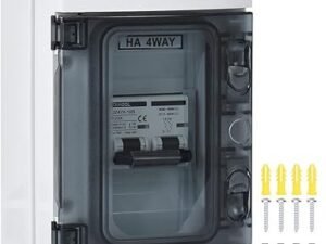 120 Amp Miniature Circuit Breakers for PV Solar Panels, DC 12V 24V to 400V or AC 120V 240V Photovoltaic MCB Disconnect Switch