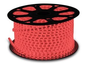 Wipro Garnet 50 Meters Led Strip Light| 60 LEDs/Mtr | Red | Ip65-Waterproof | Flexible Rope Light for Outdoor & Indoor Decoration Strip for Balcony, False Ceiling|Pack of 5